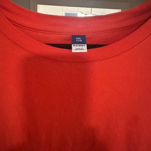 OLD NAVY - Tomato Red 100% Cotton T-shirt Mini Dress - Size XXL - Picture 3 of 8